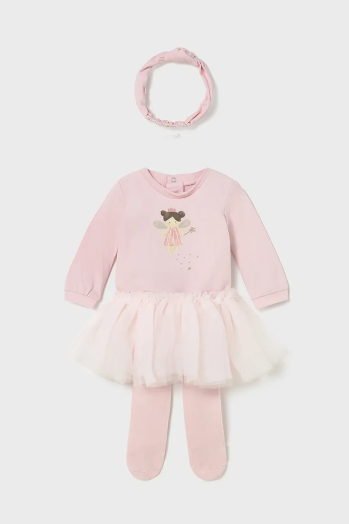 Sada pre bábätká Mayoral Newborn s elastanom ružová 2810.2D.Newborn.9BYA