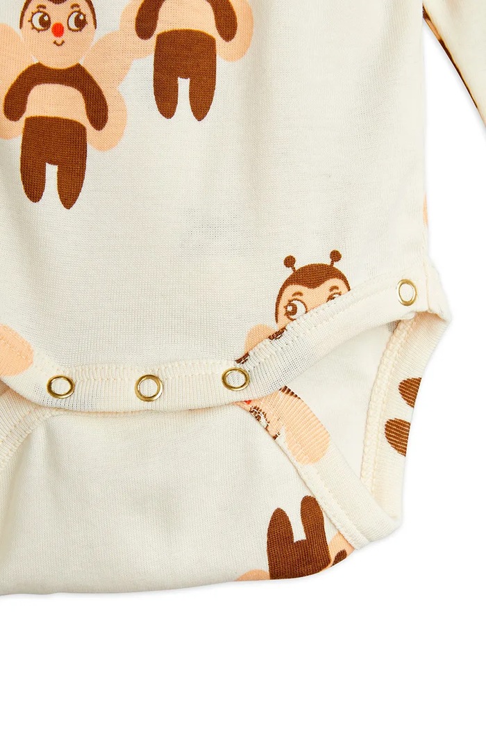 Dječaci Pamučni komplet za bebe Mini Rodini Bees 2564010411 bež
