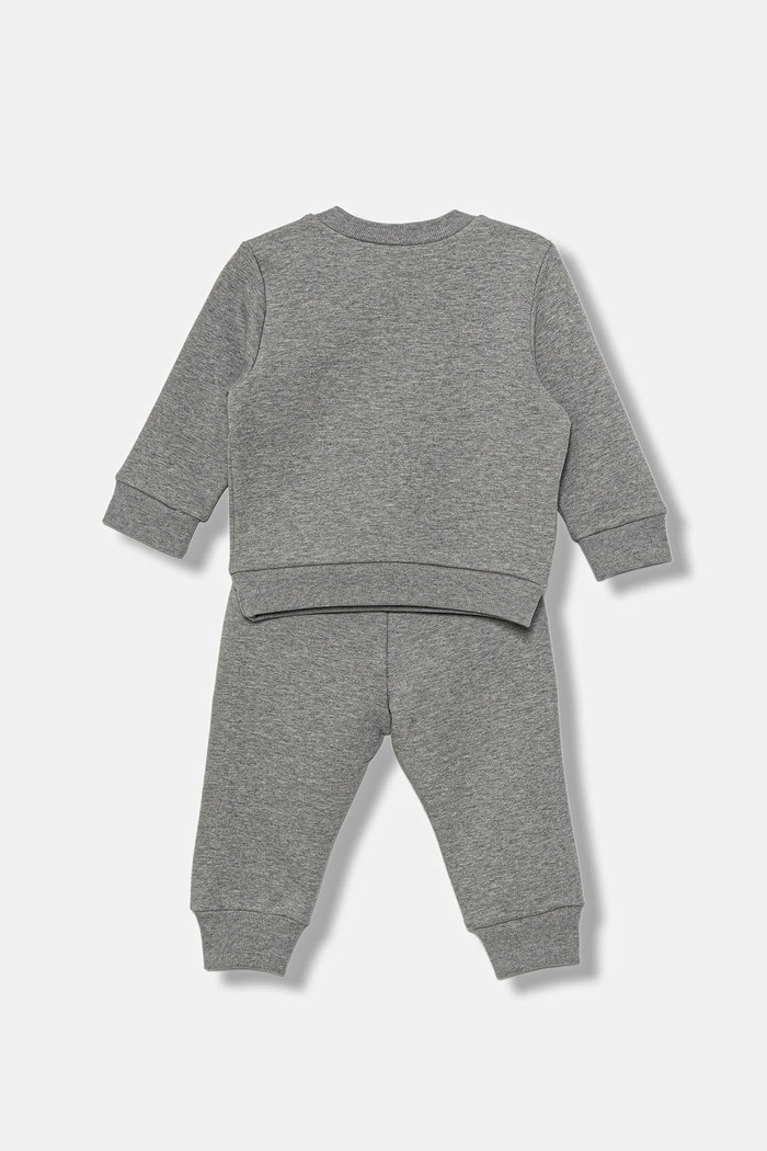 Marni dres bawełniany niemowlęcy MS1B-SET OVERALLS 2-pack M01607 szary AW25