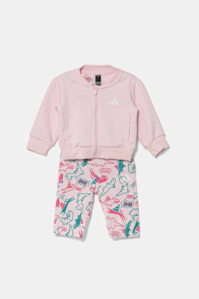 adidas dres dziecięcy wzorzyste różowy JW2398