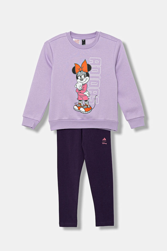 adidas dres dziecięcy KB7314 fioletowy AW25