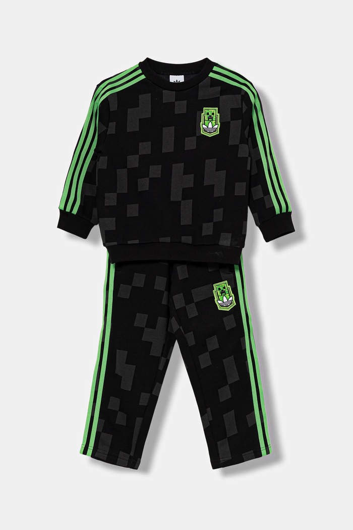 adidas Originals dres bawełniany dziecięcy KD9823 czarny AW25