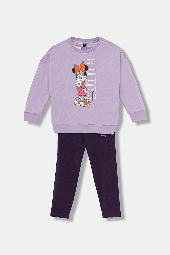 adidas dres dziecięcy dzianina fioletowy JL9173
