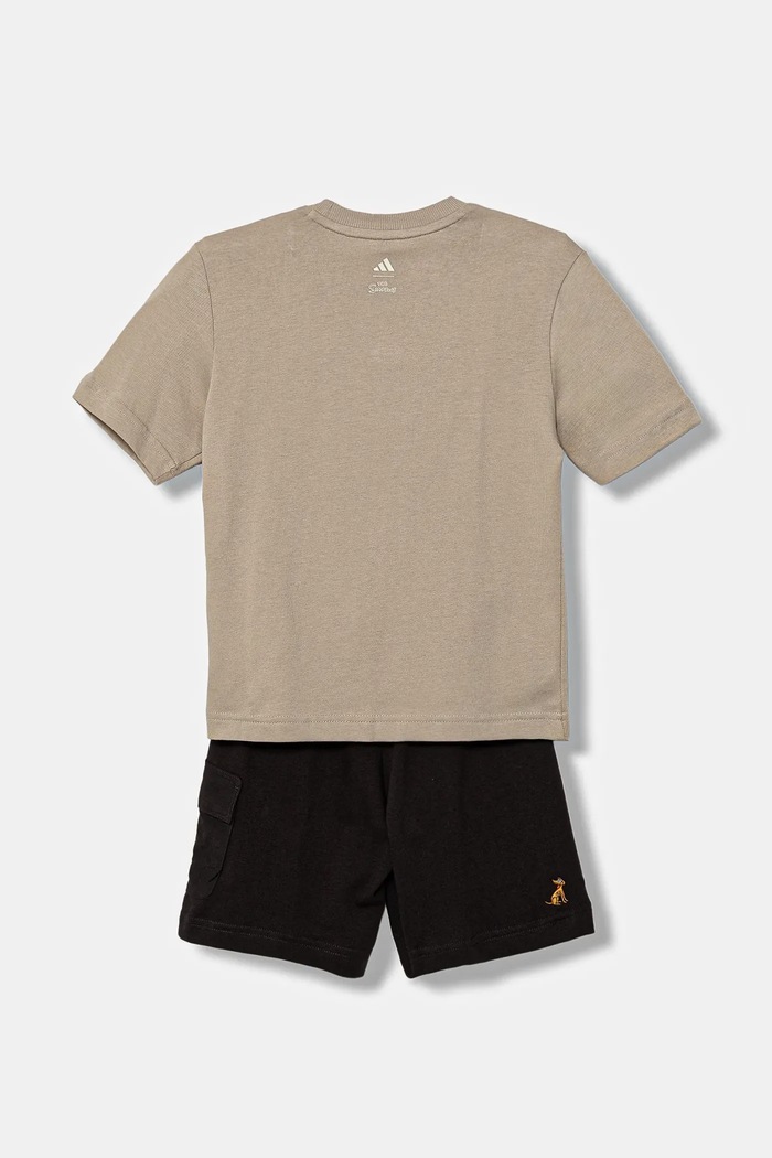 Chłopiec adidas komplet bawełniany dziecięcy JL9196 beżowy