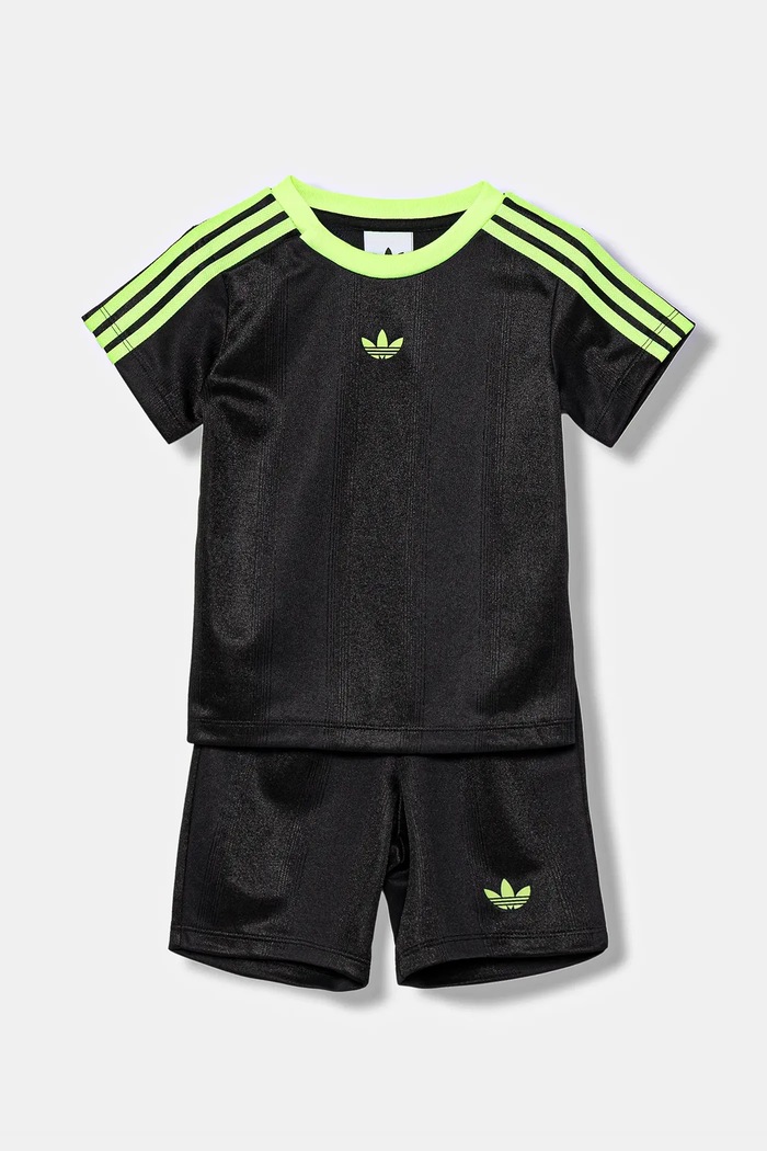 Σετ μωρού adidas Originals πλεκτό ύφασμα μαύρο JW5308