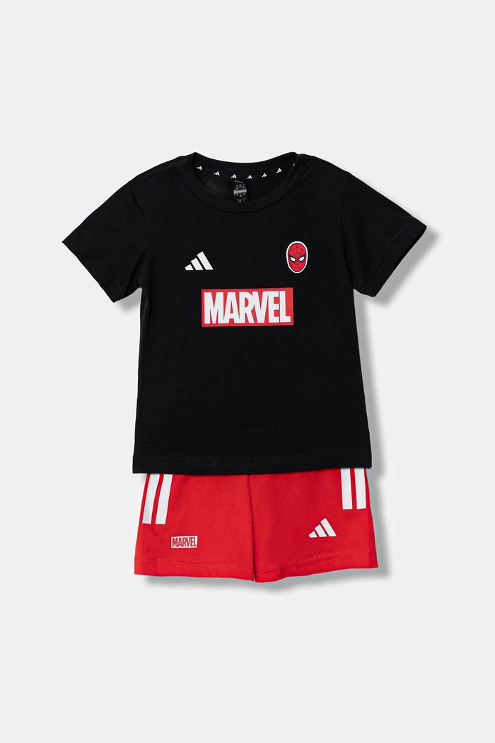adidas gyerek pamut melegítő szett Marvel dzsörzé piros JW9968