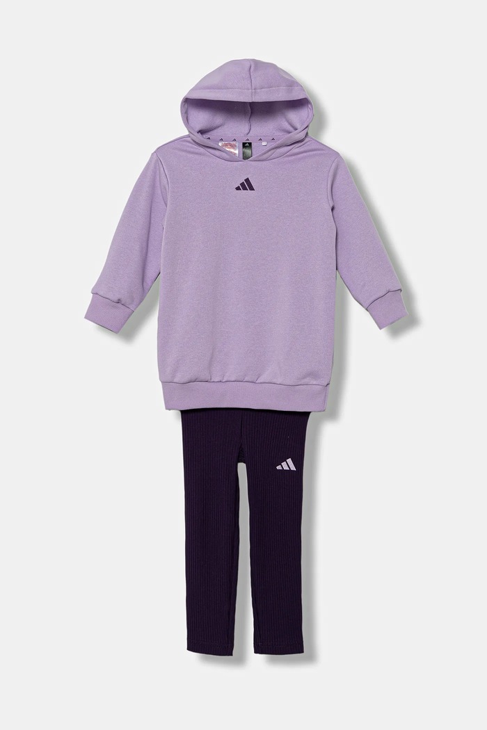 adidas dres dziecięcy aplikacja fioletowy JX0202