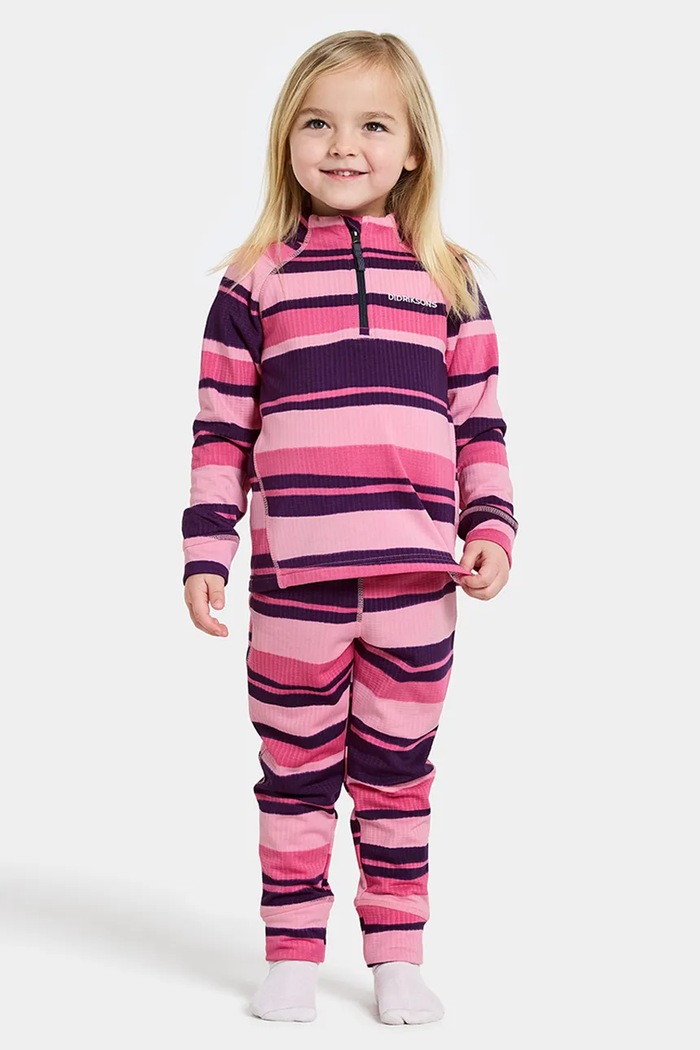 Σετ Didriksons JADIS KIDS PR SET 4 πλεκτό ύφασμα ροζ 505902.9BYA