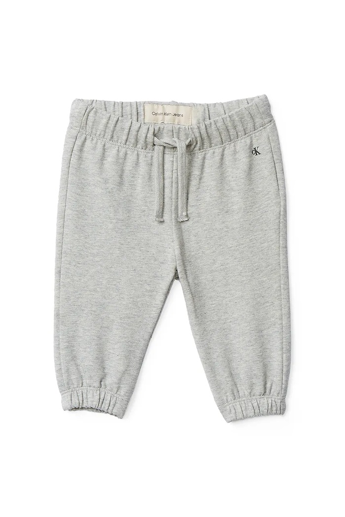 Детски спортен панталон Calvin Klein Jeans меланж сив IN0IN00330.9BYA