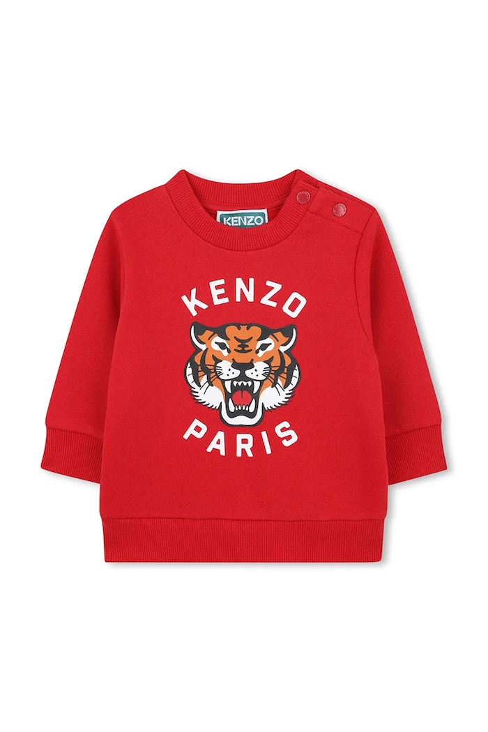 Chłopiec Kenzo Kids Dres bawełniany dziecięcy K61502.86.102 czerwony