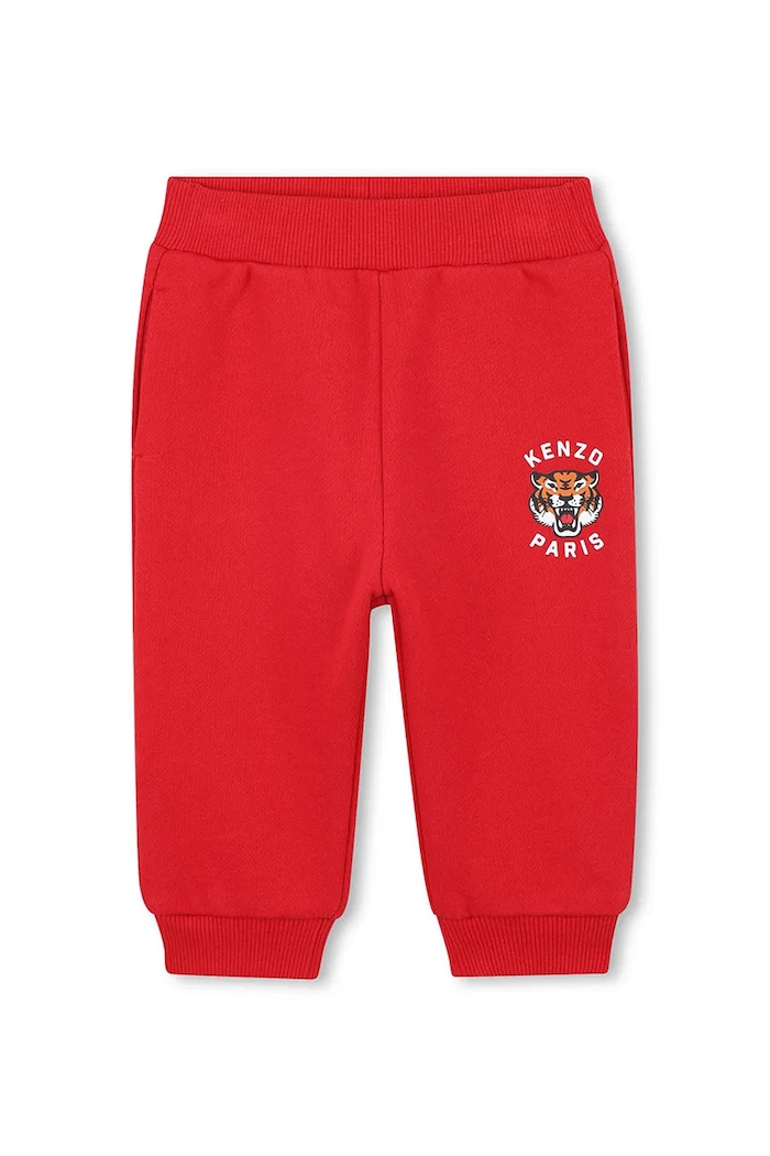 Dres bawełniany dziecięcy Kenzo Kids czerwony K61502.86.102