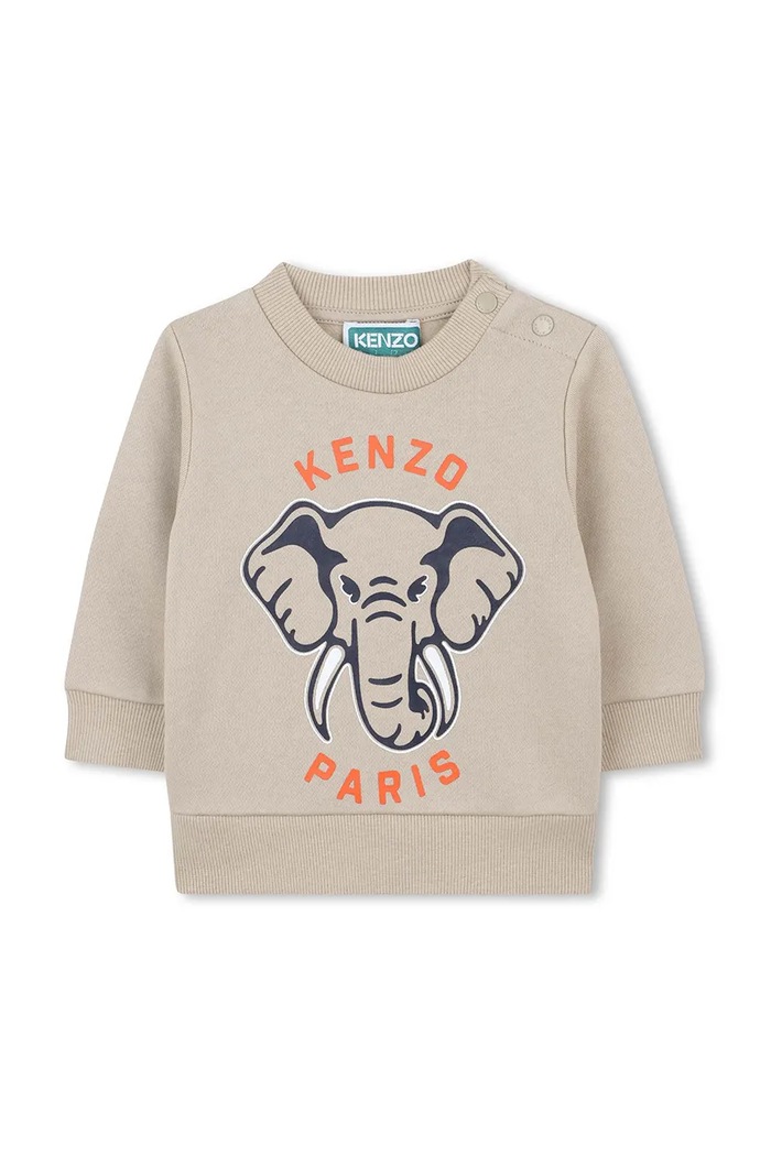 Chłopiec Kenzo Kids dres bawełniany niemowlęcy K61502.74.81 beżowy