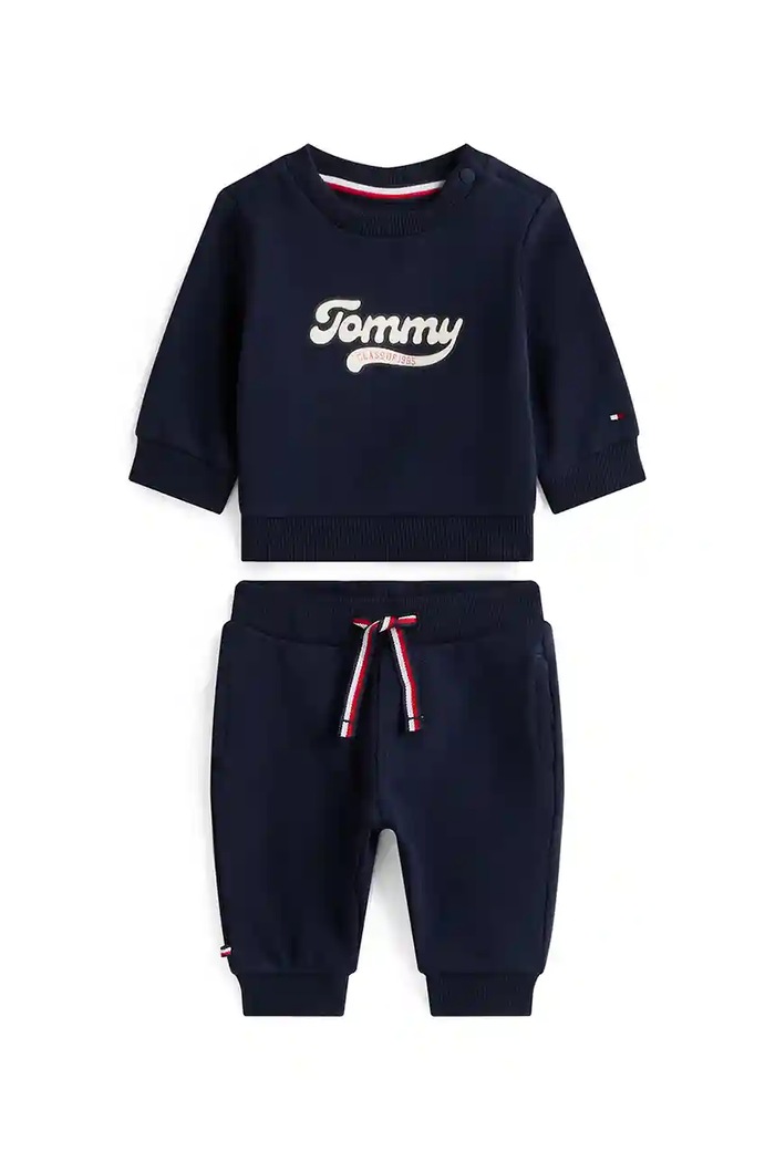 Tommy Hilfiger trening bebeluși tricotaj bleumarin KN0KN02109.9BYA