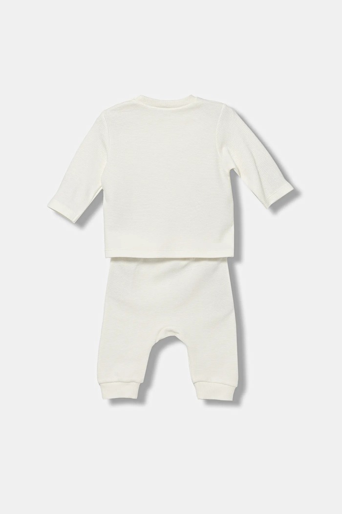 United Colors of Benetton komplet bawełniany niemowlęcy 30THAK018.W.seasonal beżowy AW25