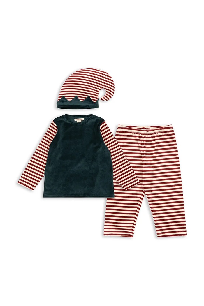 Konges Sløjd gyerek együttes CHRISTMAS ELF COSTUME GRS KS104256.9BYA zöld AW25