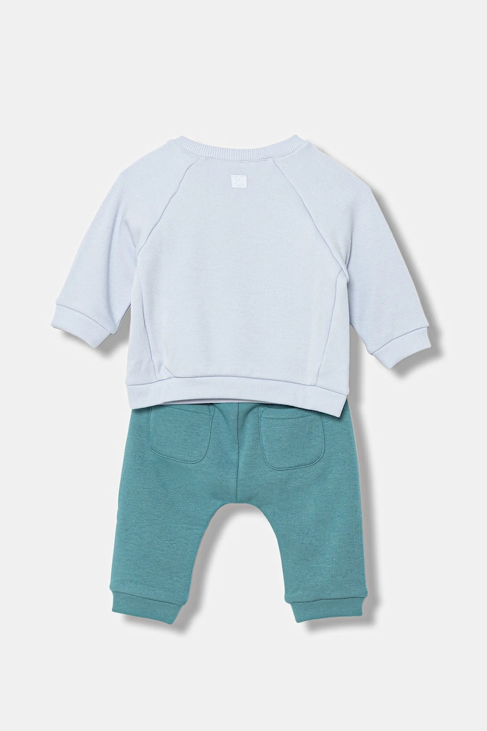 United Colors of Benetton komplet dresowy niemowlęcy 3FTZAK01D.W.Seasonal niebieski AW25