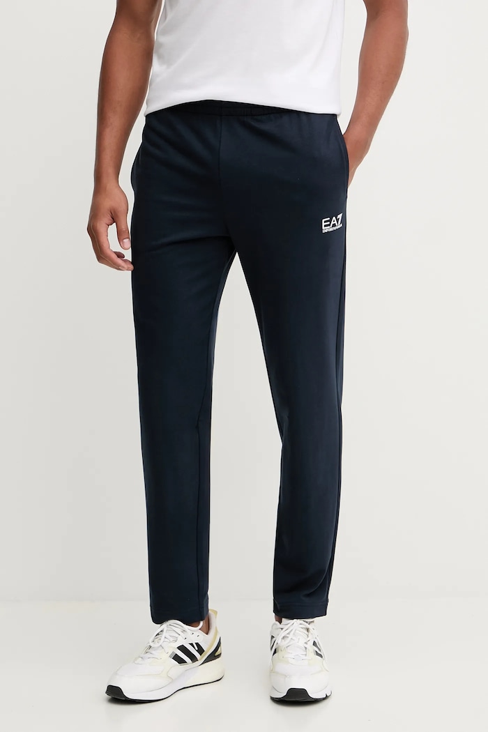 Бавовняний спортивний костюм EA7 Emporio Armani темно-синій PJVRZ.8NPV62