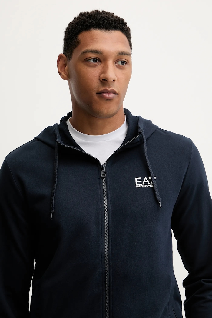 Бавовняний спортивний костюм EA7 Emporio Armani PJVRZ.8NPV62 темно-синій