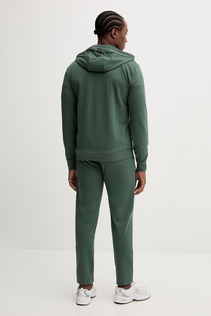 Bavlnená tepláková súprava EA7 Emporio Armani PJVRZ.8NPV62 zelená SS26