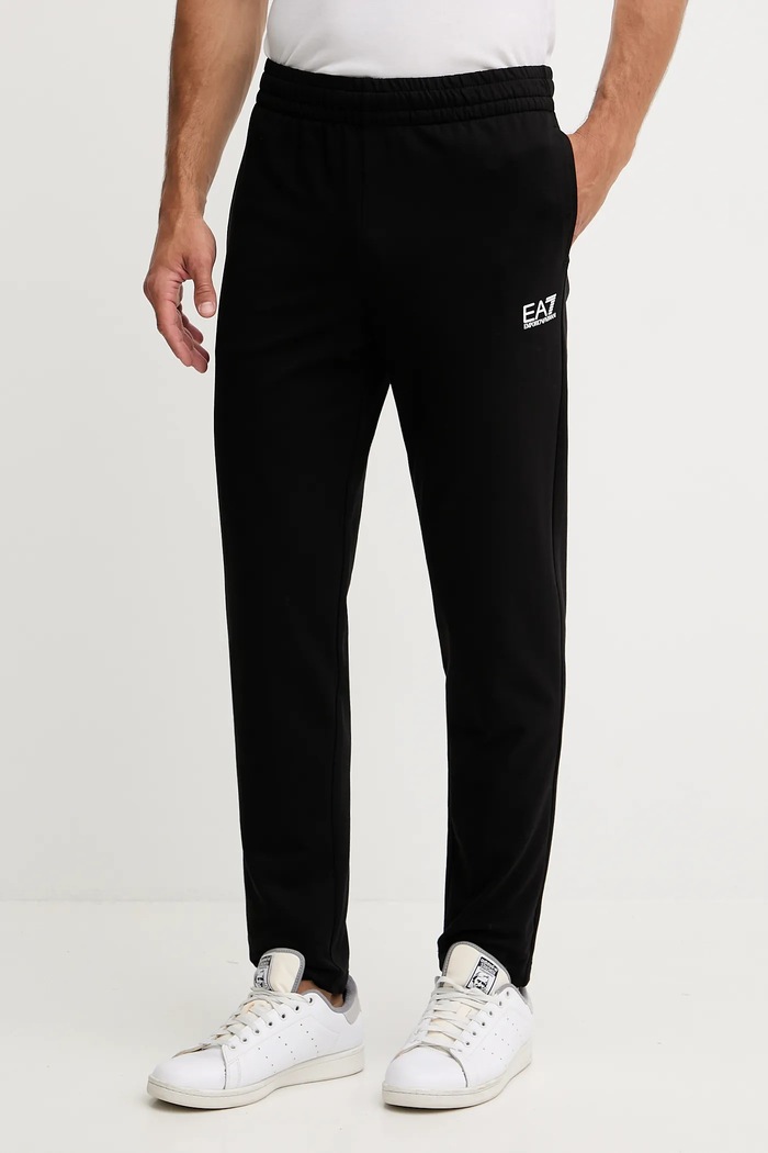 Bavlnená tepláková súprava EA7 Emporio Armani čierna PJVRZ.8NPV62