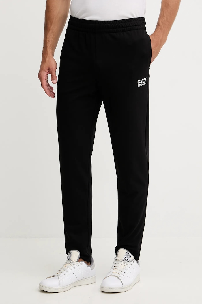 Bavlnená tepláková súprava EA7 Emporio Armani čierna PJVRZ.8NPV62