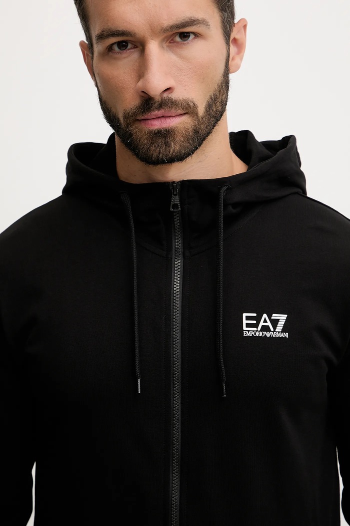 Bavlnená tepláková súprava EA7 Emporio Armani PJVRZ.8NPV62 čierna