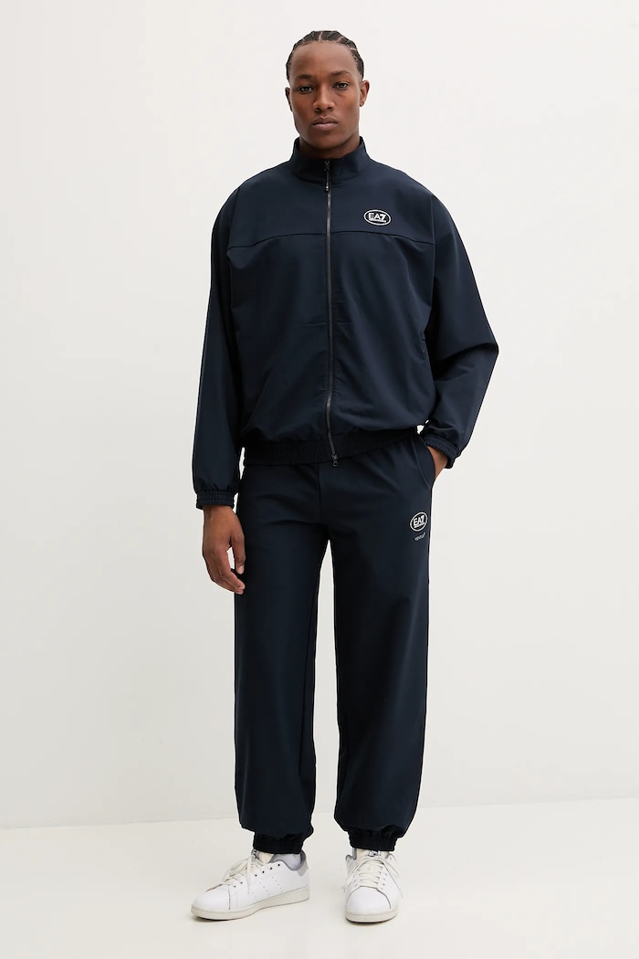 Φόρμα EA7 Emporio Armani με ελαστάν σκούρο μπλε AF13555.7M000836