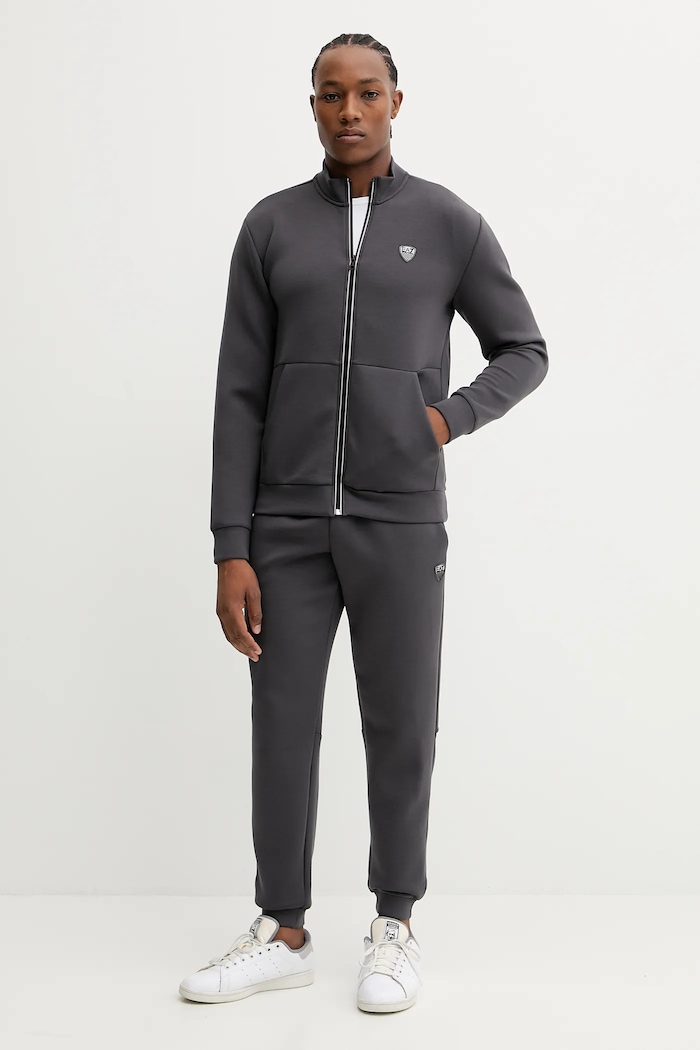 EA7 Emporio Armani trening tricotaj gri PJ4EZ.8NPV56