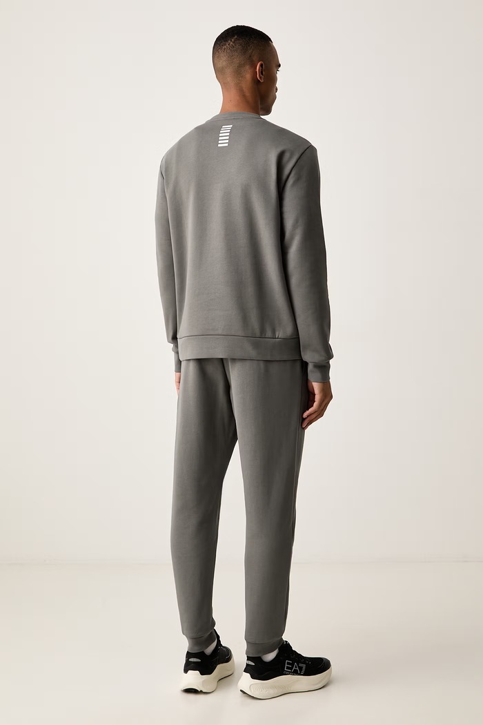 Odzież EA7 Emporio Armani Komplet dresowy męski z bawełną PJVTZ.8NPV66 szary