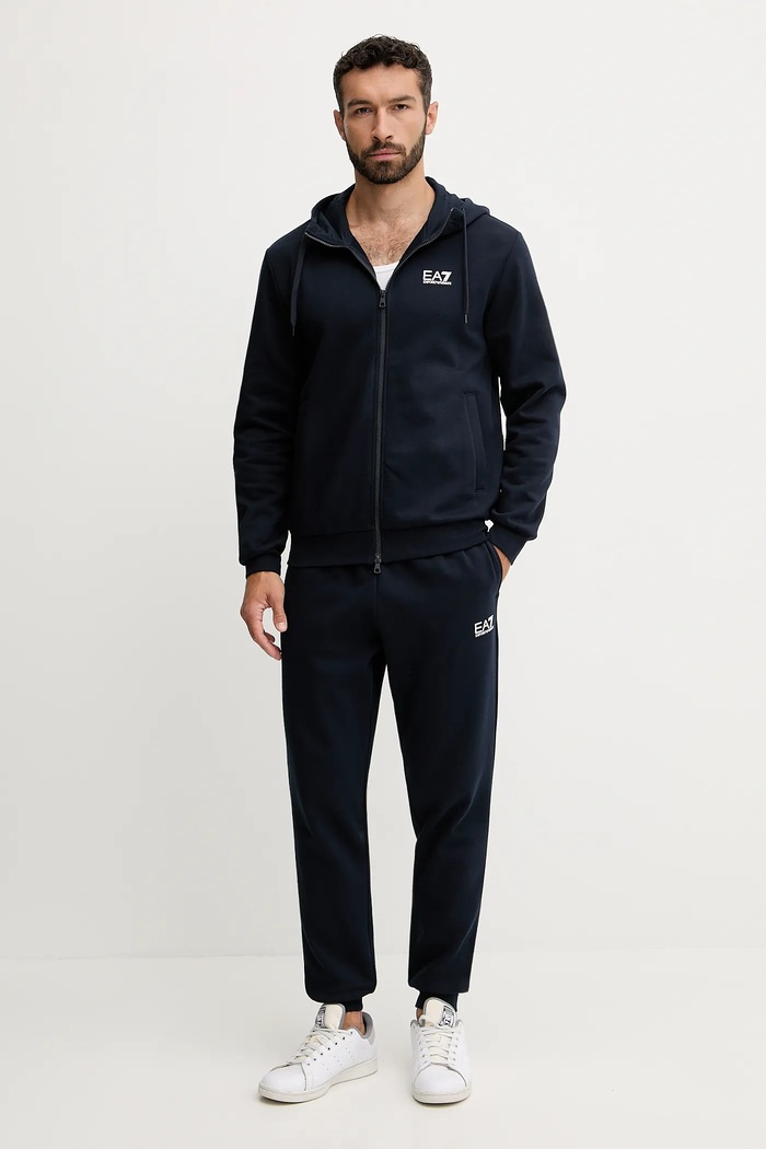Trenirka EA7 Emporio Armani Pletenina mornarsko modra PJVTZ.8NPV68
