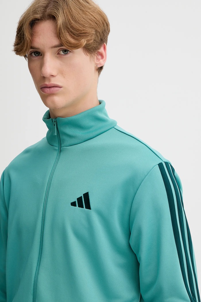 Tepláková souprava adidas 3-Sripes JX5518 tyrkysová