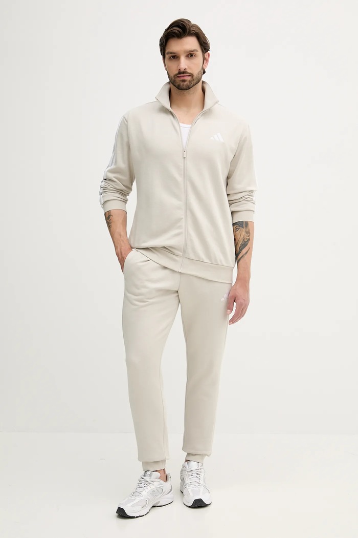 adidas dres 3-Stripes dzianina beżowy JX5547