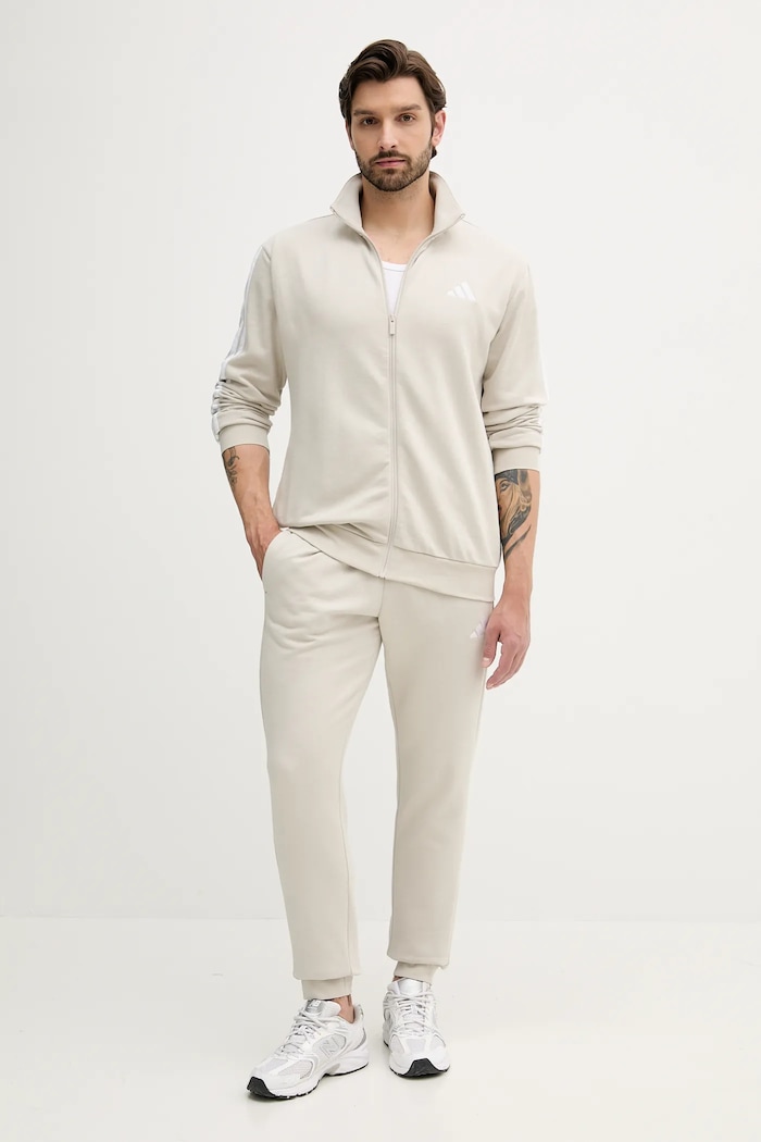 adidas dres 3-Stripes dzianina beżowy JX5547