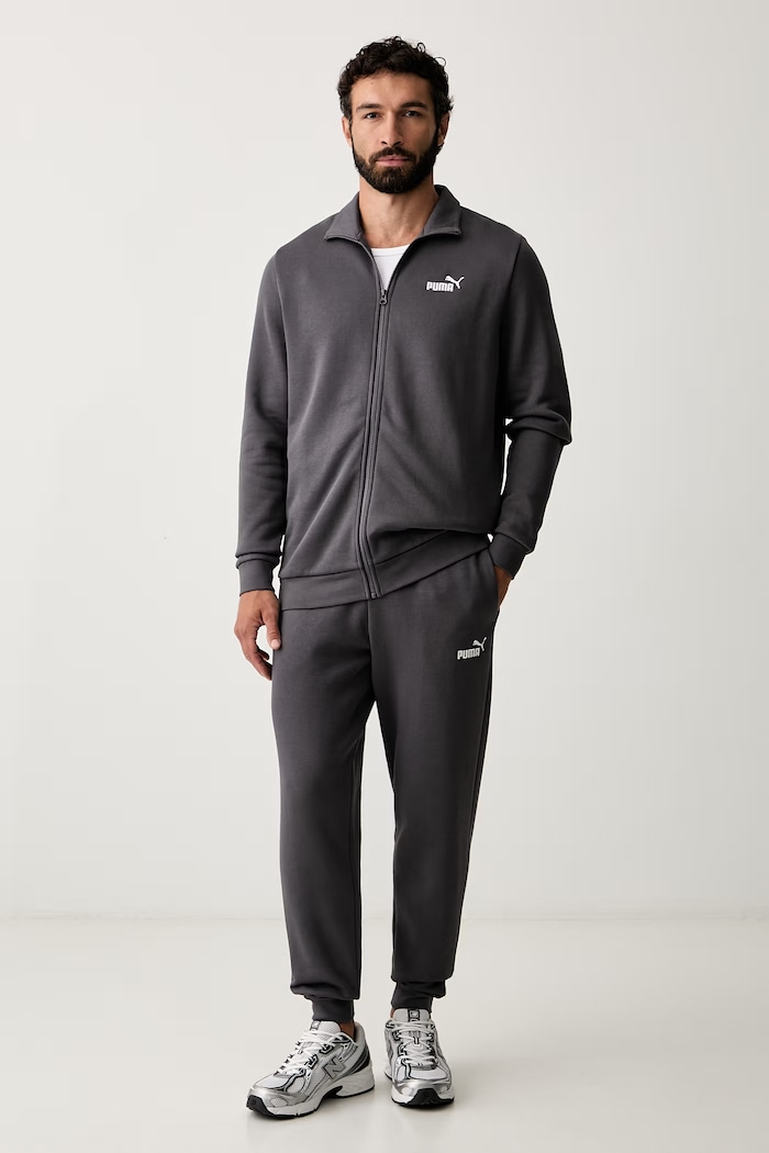 Puma трикотажный комплект для мужчин с хлопком серый 688175