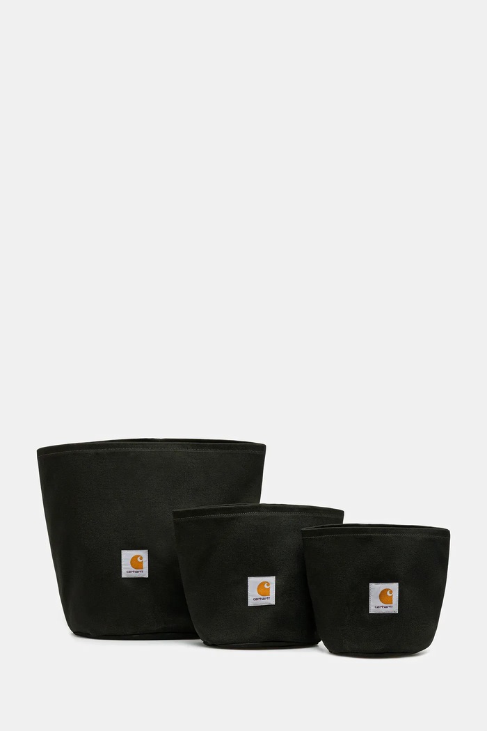 Набор хлопковых горшков Carhartt WIP Canvas Planter Set O14/17/26 cm 3 шт зелёный I032014.49XX