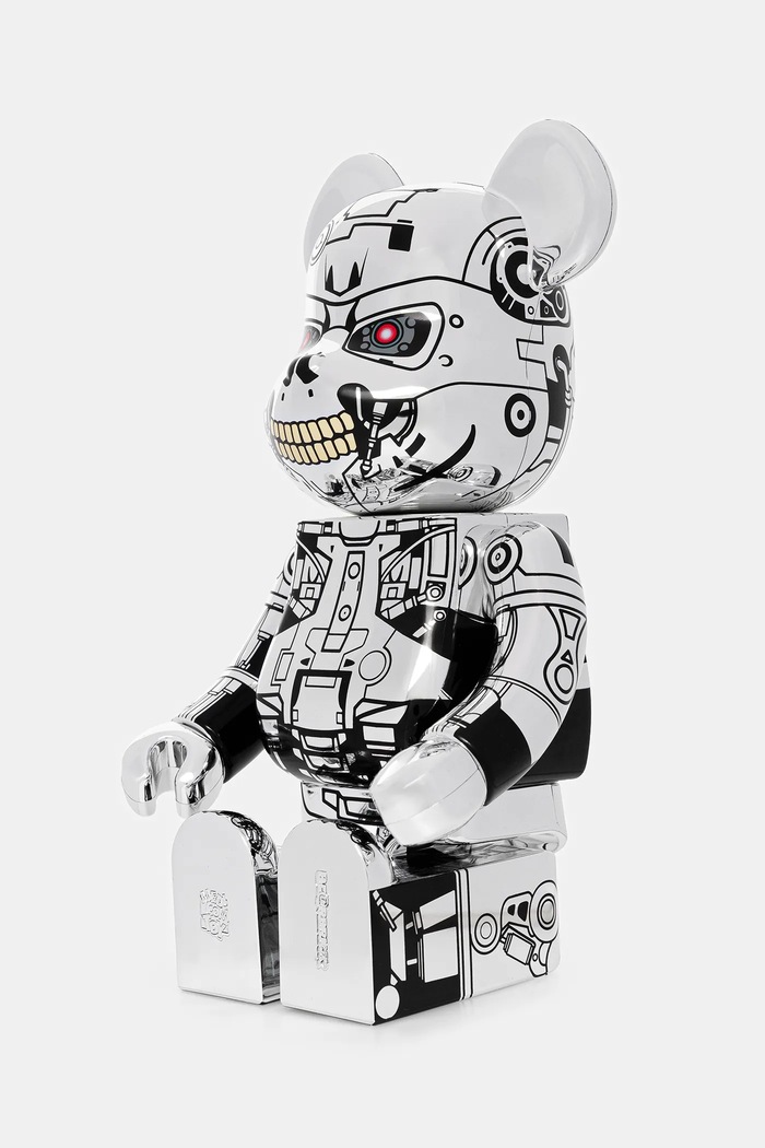 Аксесуари Декоративна фігурка Medicom Toy Be@rbrick Endoskeleton (T2 Ver.) 400% ENDOSKELETON.T2Ver срібний
