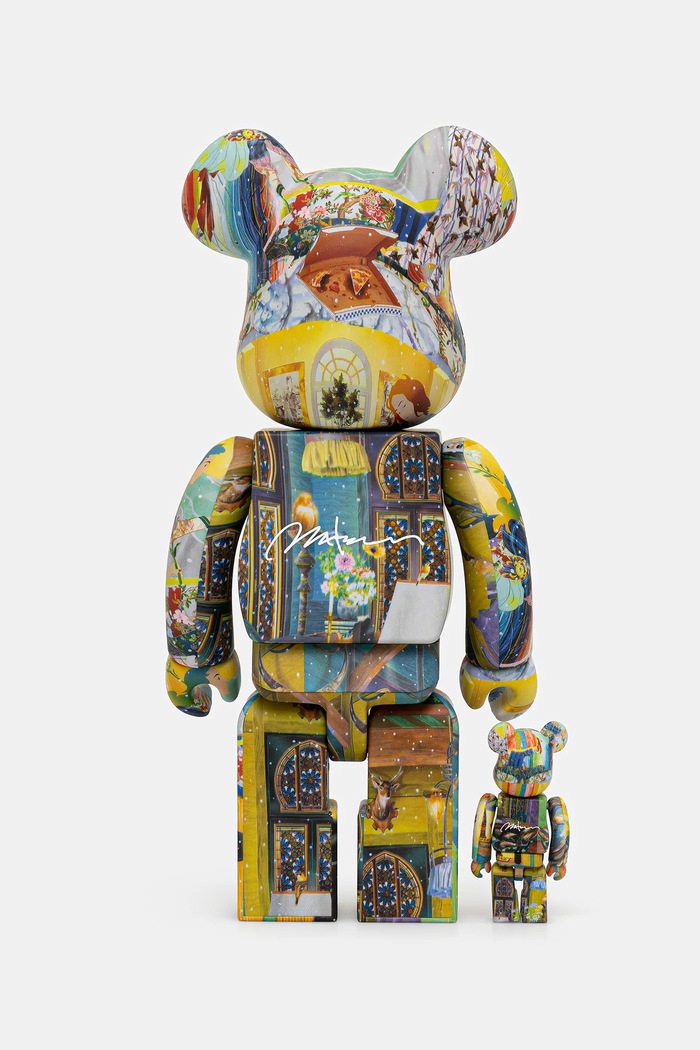 Декоративна фігурка Medicom Toy Be@rbrick Tomokazu Matsuyama 100% & 400% TOMOKAZU.MATSUYAMA.100. чорний AW25