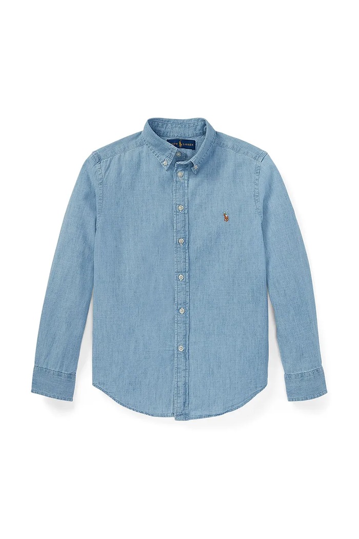 Košeľa Polo Ralph Lauren 323703283001 modrá AW25