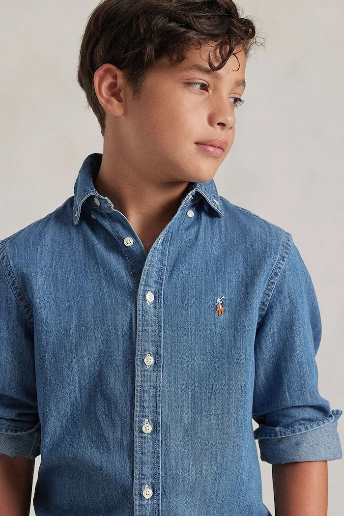 Πουκάμισο Polo Ralph Lauren 323713843001 μπλε