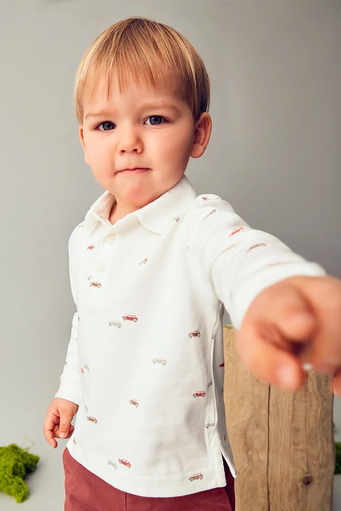 Košulja za bebe Mayoral casual bijela 2107.3A.Baby.9BYA
