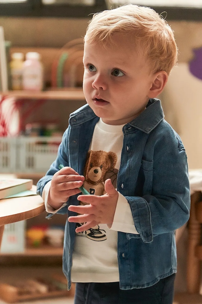 Mayoral cămașă bebe lung albastru 2108.3A.Baby.9BYA