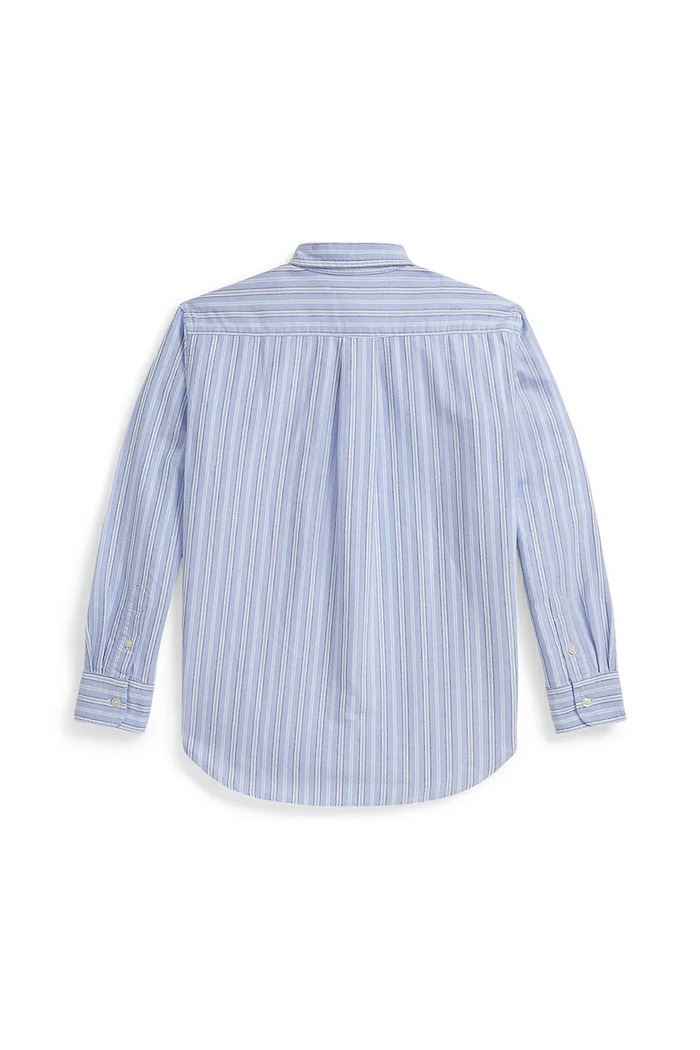 Dječja pamučna košulja Polo Ralph Lauren 323981020001 plava AW25
