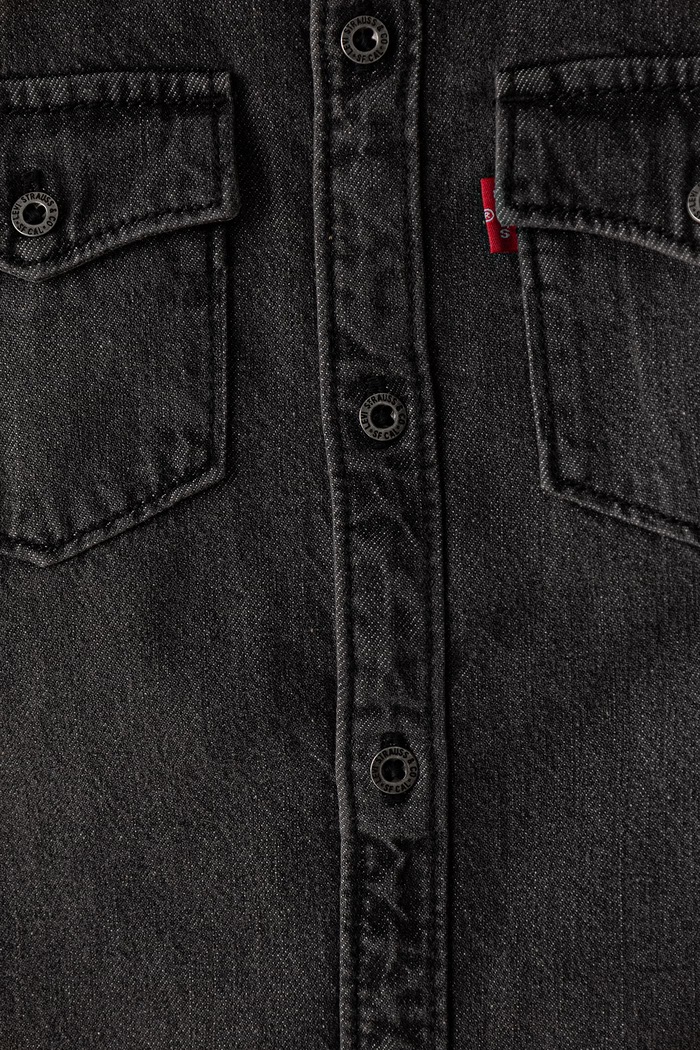 Chlapec Levi's košeľa detská rifľová NEW BARSTOW WESTERN SHIRT 8EL534 sivá
