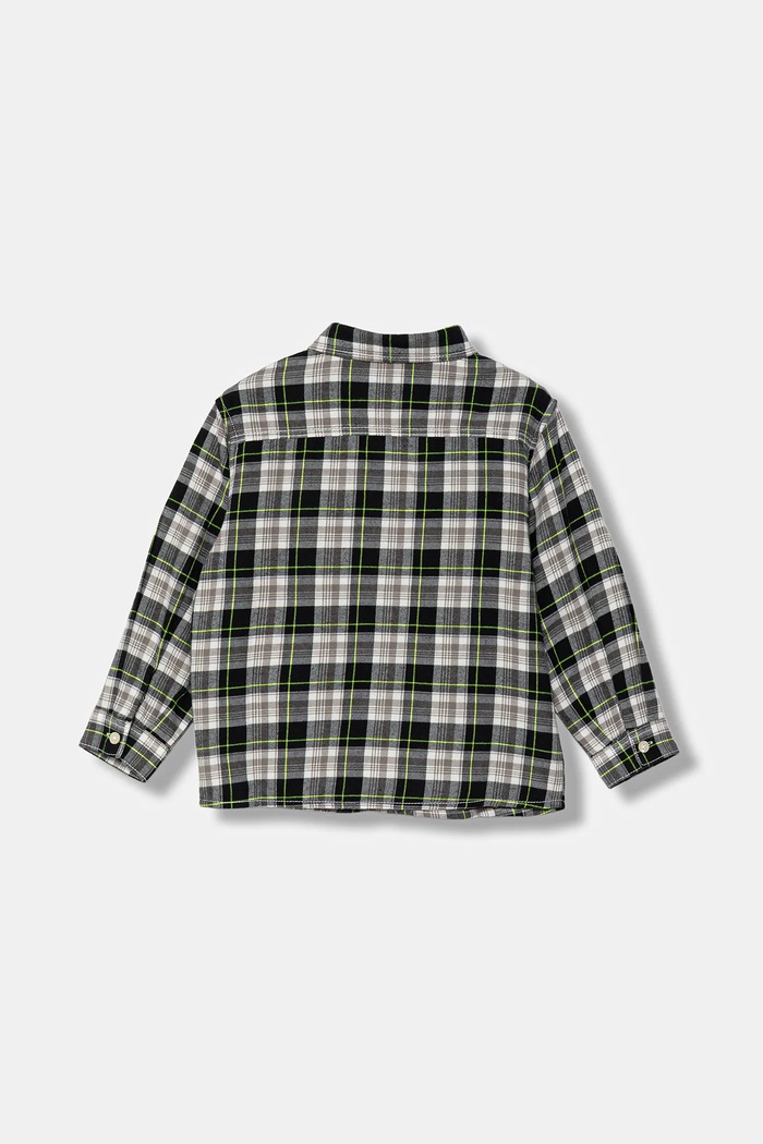 United Colors of Benetton koszula bawełniana dziecięca 5LQHGQ02S.P.seasonal czarny AW25
