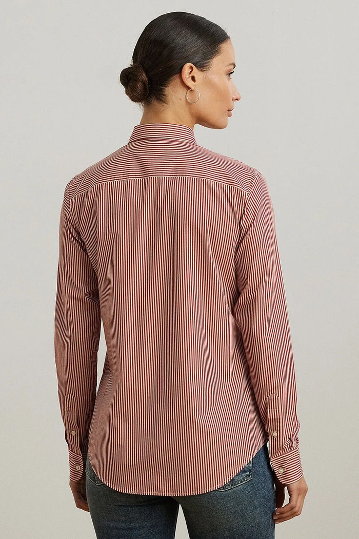 Lauren Ralph Lauren Koszula bawełniana 200970780 czerwony AW25