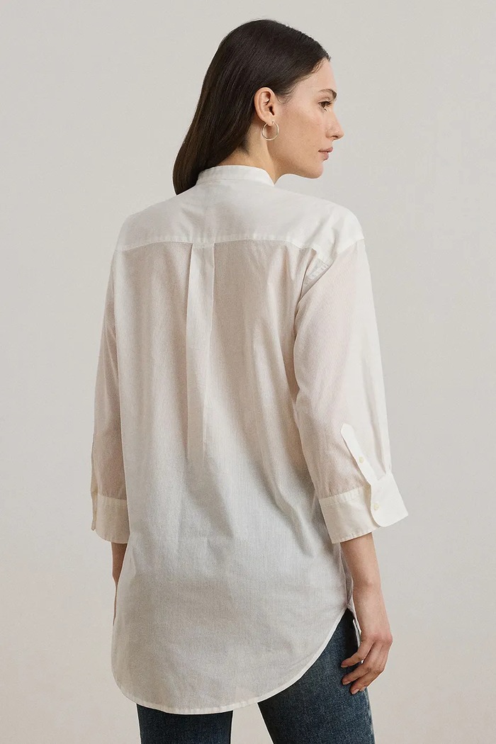 Lauren Ralph Lauren koszula bawełniana 200970935 biały AW25
