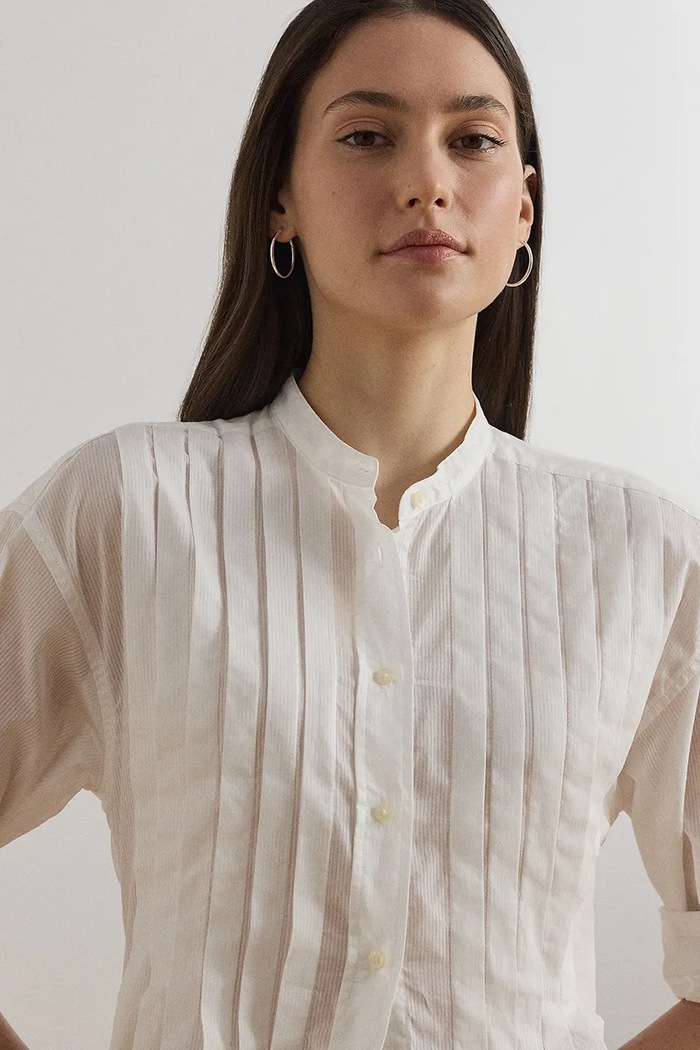 Lauren Ralph Lauren koszula bawełniana biały 200970935