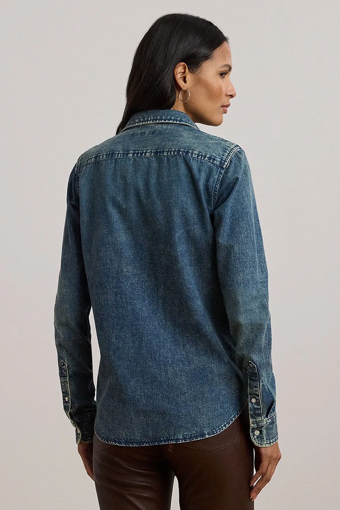 Lauren Ralph Lauren koszula jeansowa 200971084 niebieski AW25