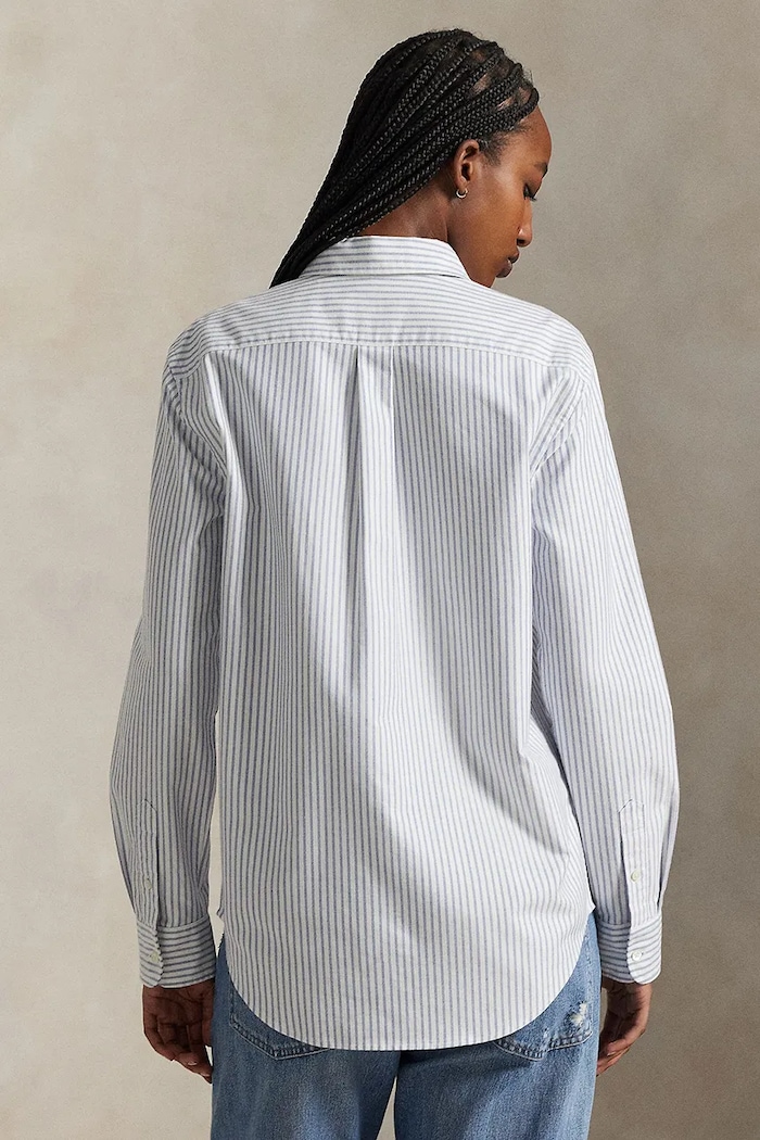 Bavlněná košile Polo Ralph Lauren 211971500 modrá SS26