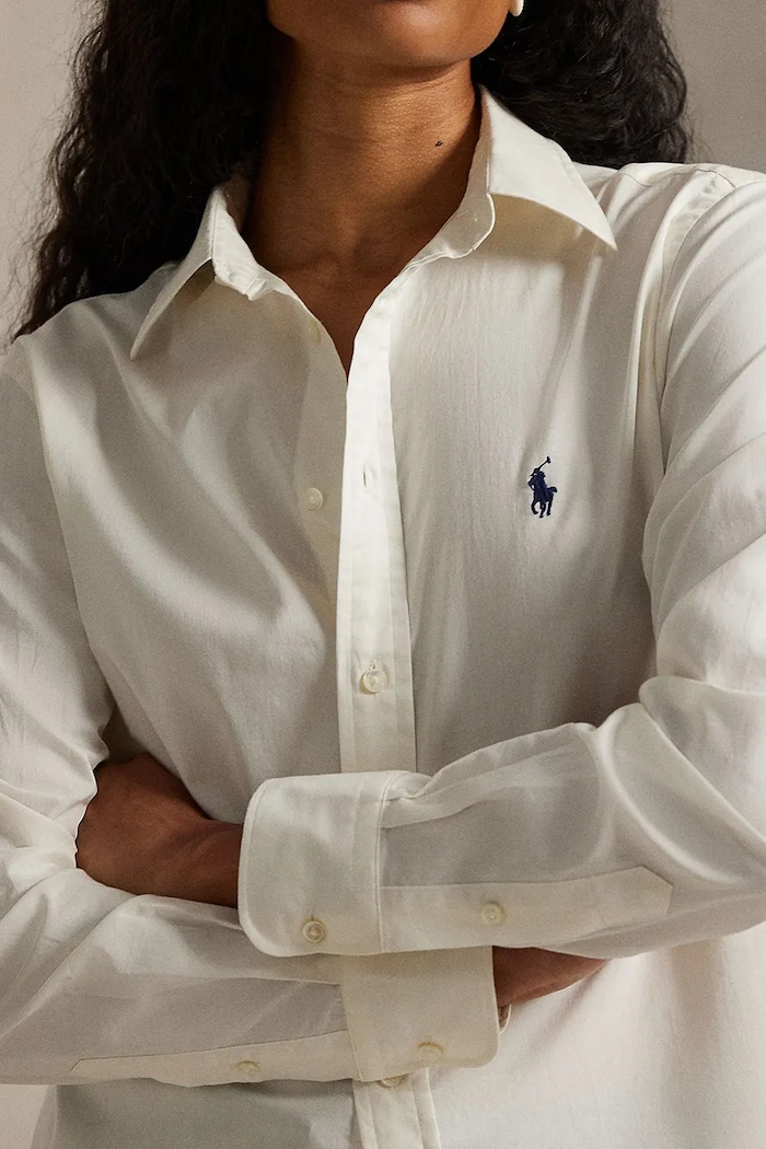 Бавовняна сорочка Polo Ralph Lauren бежевий 211A92177